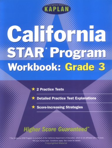 Book cover for Kaplan California Star Program Workbook: Grade 3