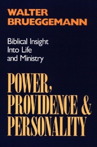 Cover of Power, Providence, and Personality