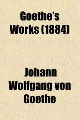 Cover of Goethe's Works (Volume 4)