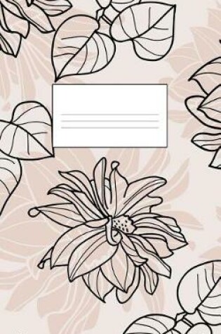 Cover of Leaves and Flowers 5 X 8 100 Pages Dot Grid Journal Notebook