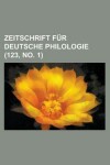 Book cover for Zeitschrift Fur Deutsche Philologie