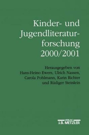 Cover of Kinder- Und Jugendliteraturforschung 2000/2001