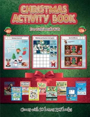 Book cover for Fun Worksheets for Kids (Christmas Activity Book)