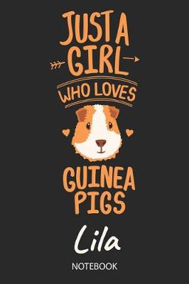 Book cover for Just A Girl Who Loves Guinea Pigs - Lila - Notebook