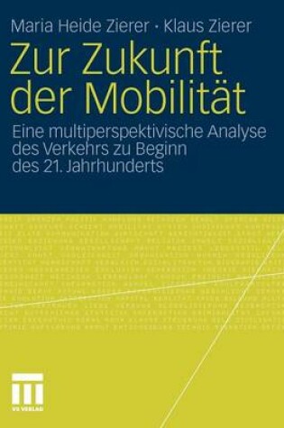 Cover of Zur Zukunft Der Mobilitat