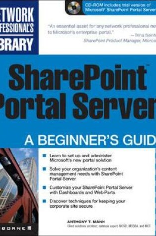 Cover of SharePoint Portal Server: A Beginner's Guide