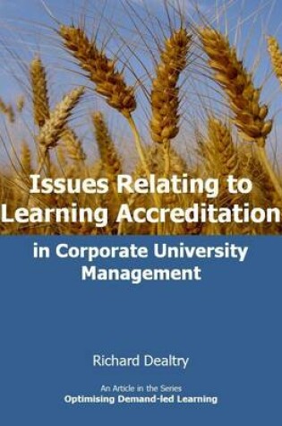 Cover of Issues Relating to Learning Accreditation in Corporate University Management