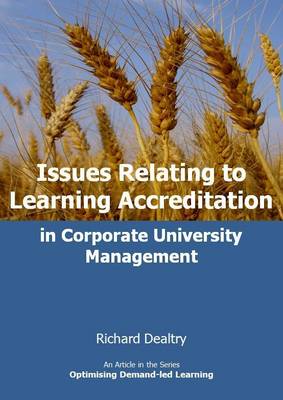 Cover of Issues Relating to Learning Accreditation in Corporate University Management