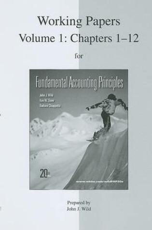 Cover of Working Papers for Fundamental Accounting Principles