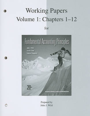 Book cover for Working Papers for Fundamental Accounting Principles