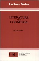 Cover of Literature and Cognition