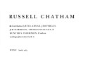 Book cover for Russell Chatham