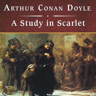 Book cover for A Study in Scarlet, with eBook