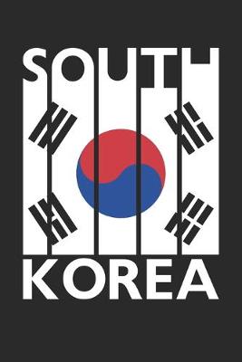 Book cover for Retro South Korea Planner - South Korean Flag Diary - Vintage South Korea Notebook - South Korea Travel Journal