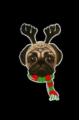 Book cover for Pug Reindeer Dog