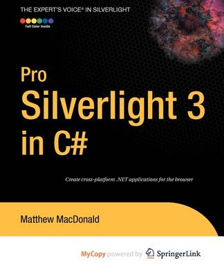 Book cover for Pro Silverlight 3 in C#