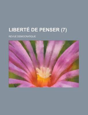 Book cover for Liberte de Penser (7)