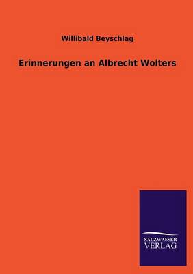 Book cover for Erinnerungen an Albrecht Wolters