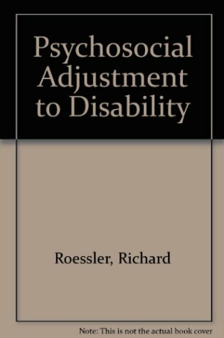 Cover of Psychosocial Adjustment to Disability