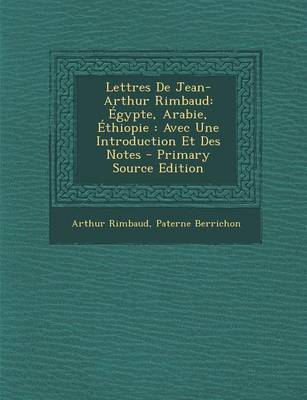 Book cover for Lettres de Jean-Arthur Rimbaud