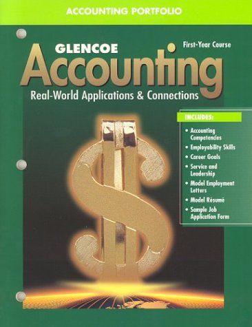 Book cover for Glencoe Accounting First-Year Course Accounting Portfolio