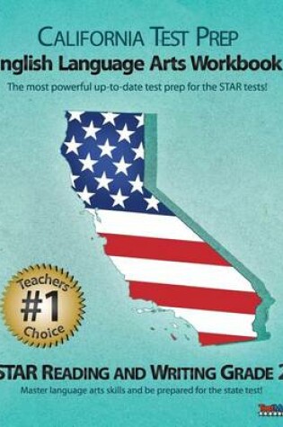 Cover of California Test Prep Grade 2 English Language Arts Workbook