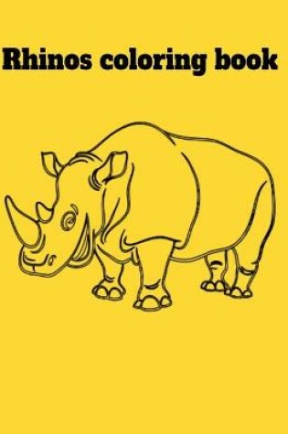 Cover of Rhinos coloring book