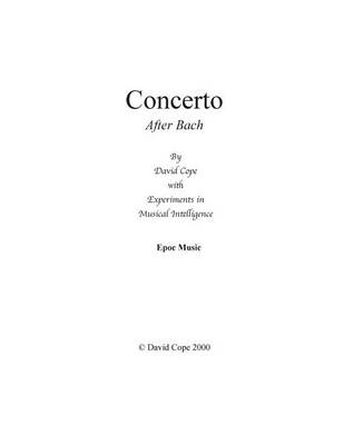 Book cover for Concerto After Bach
