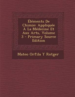 Book cover for Elements de Chimie