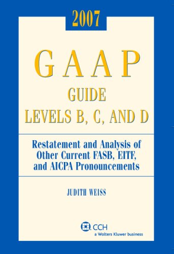 Book cover for GAAP Guide Levels B, C, and D (2007)