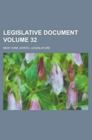 Cover of Legislative Document Volume 32