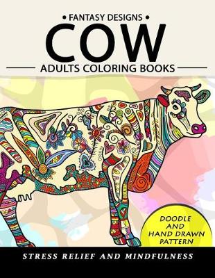 Book cover for Cow Adults Coloring Books