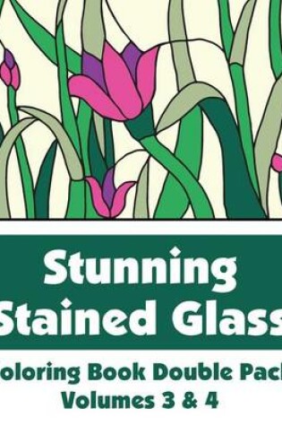 Cover of Stunning Stained Glass Coloring Book Double Pack (Volumes 3 & 4)