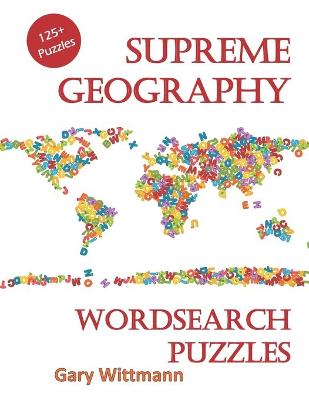Book cover for Supreme Geography Word Search Puzzles