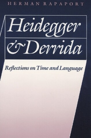 Cover of Heidegger and Derrida