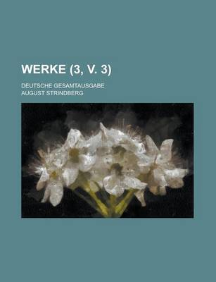 Book cover for Werke; Deutsche Gesamtausgabe (3, V. 3)