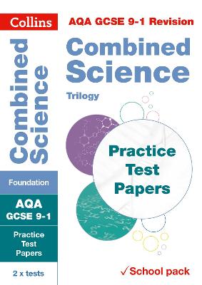 Book cover for AQA GCSE 9-1 Combined Science Foundation Practice Test Papers