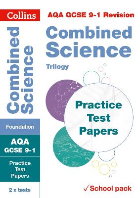 Cover of AQA GCSE 9-1 Combined Science Foundation Practice Test Papers