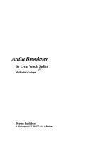 Cover of Anita Brookner