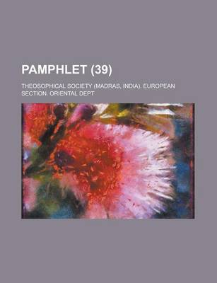 Book cover for Pamphlet Volume 39