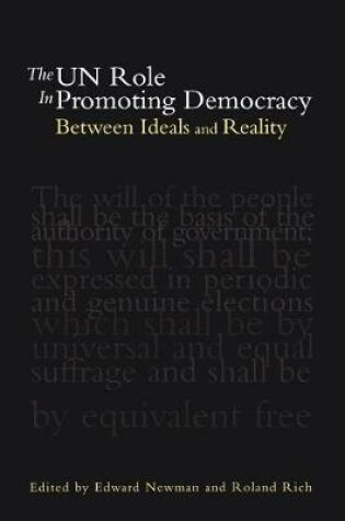 Cover of The UN role in promoting democracy