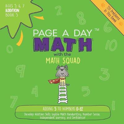 Book cover for Page a Day Math Addition Book 5