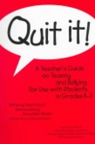 Cover of Quit It!