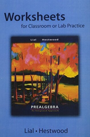 Cover of Worksheets for Classroom and Lab Practice for Prealgebra