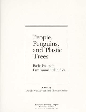 Book cover for People, Penguins and Plastic Trees