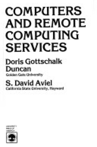 Cover of Computers and Remote Com.. CB