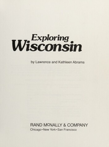 Book cover for Exploring Wisconsin