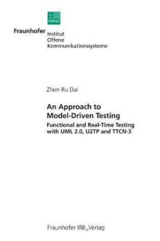 Cover of An Approach to Model-Driven Testing.