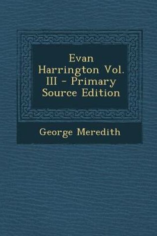 Cover of Evan Harrington Vol. III