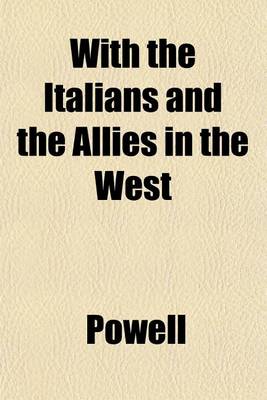 Book cover for With the Italians and the Allies in the West